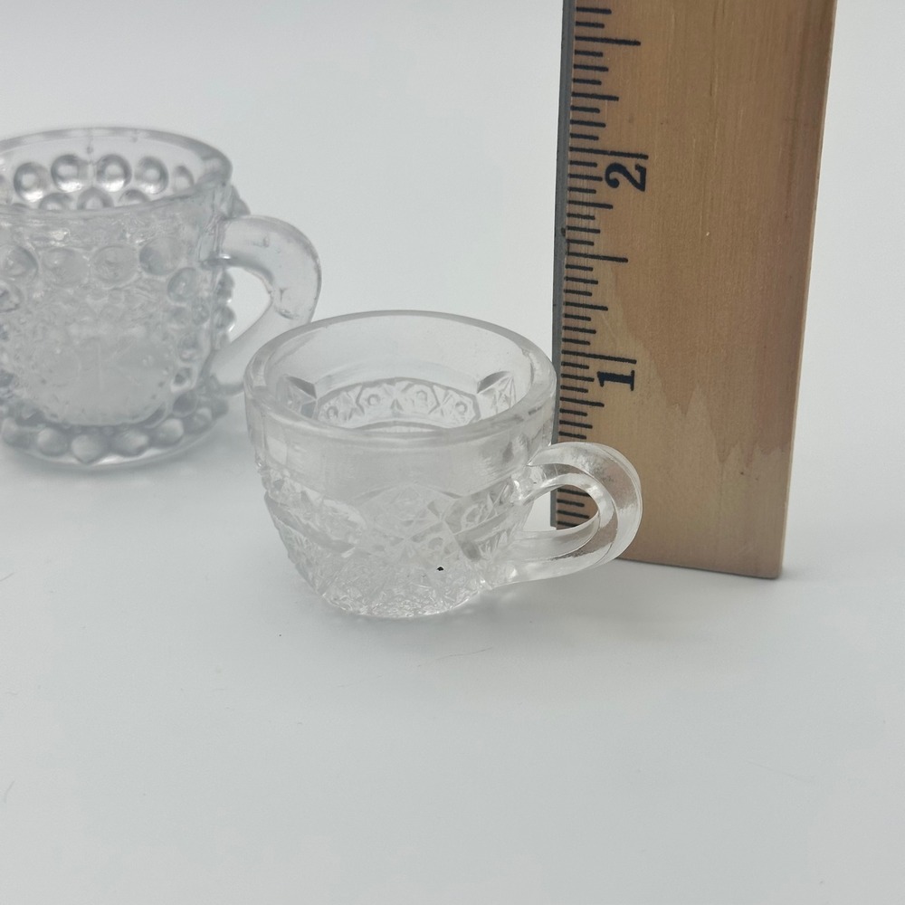 Lot of ABA and EAPG Glass 7 Pieces - Vtg Pressed Glass, Childs Cup, Hobnail etc. - Picture 9 of 16